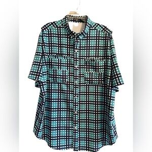 Back Roads Apparel Golf Fishing Cooling Shirt Mens XXL Button-down Pockets